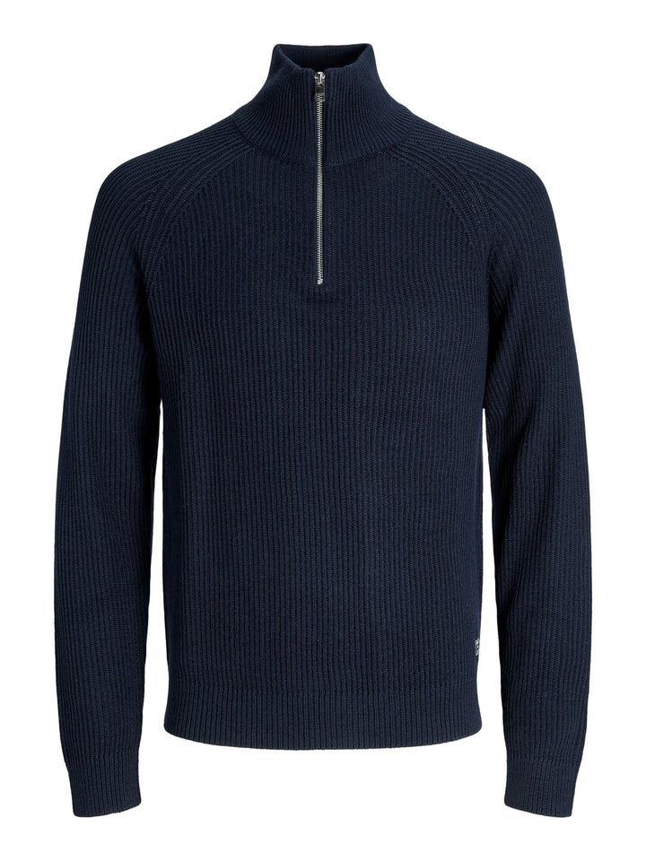Herren JJPANNEL KNIT HALF ZIP AW25