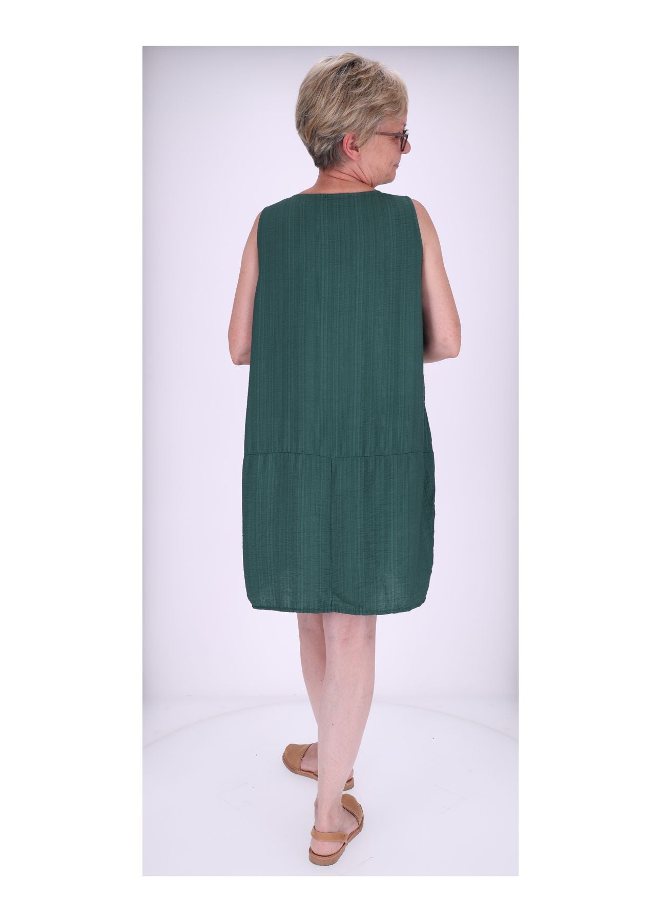 Kleid breite Träger Taschen