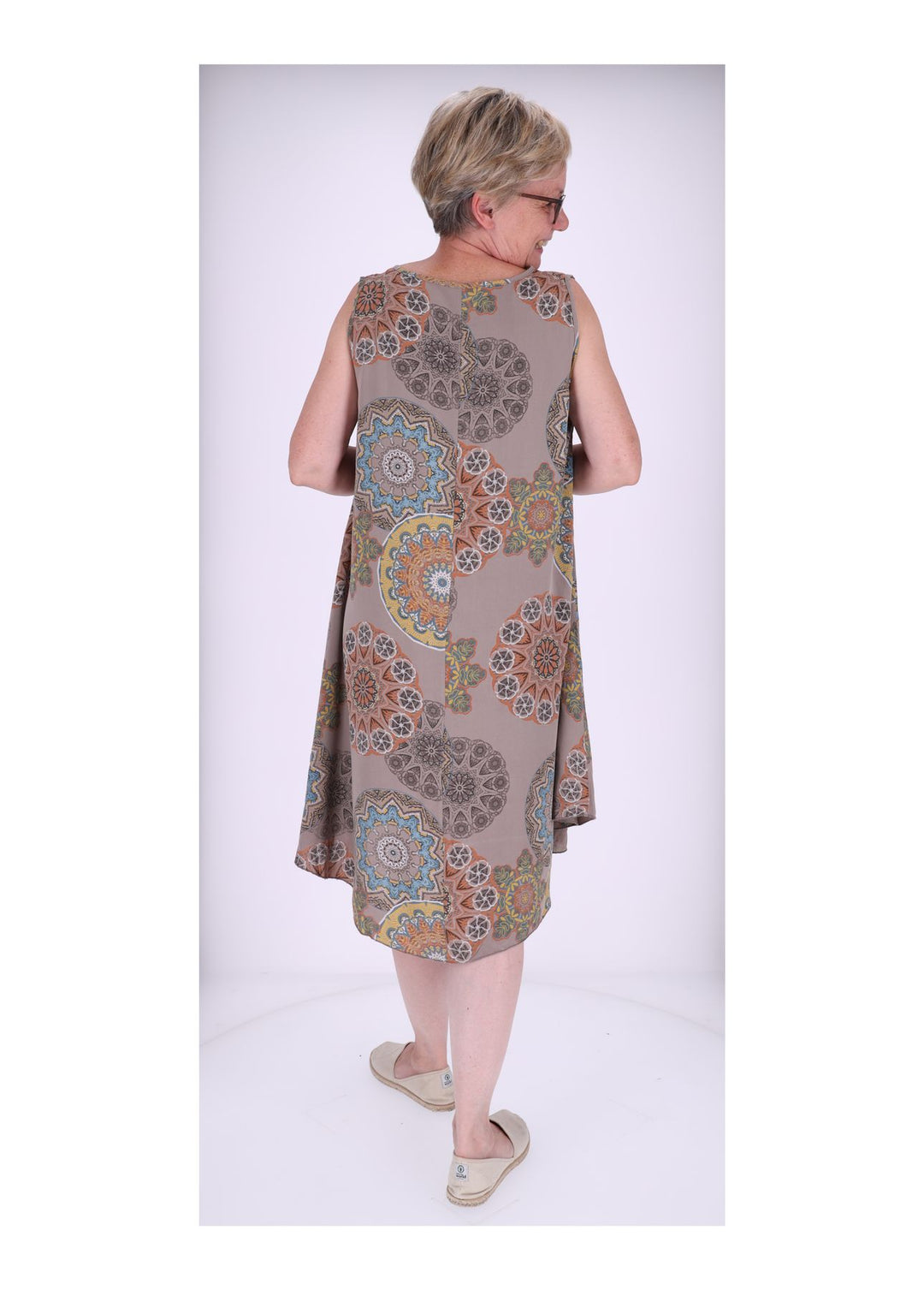 Trägerkleid AOP Kaleidoskop Fango