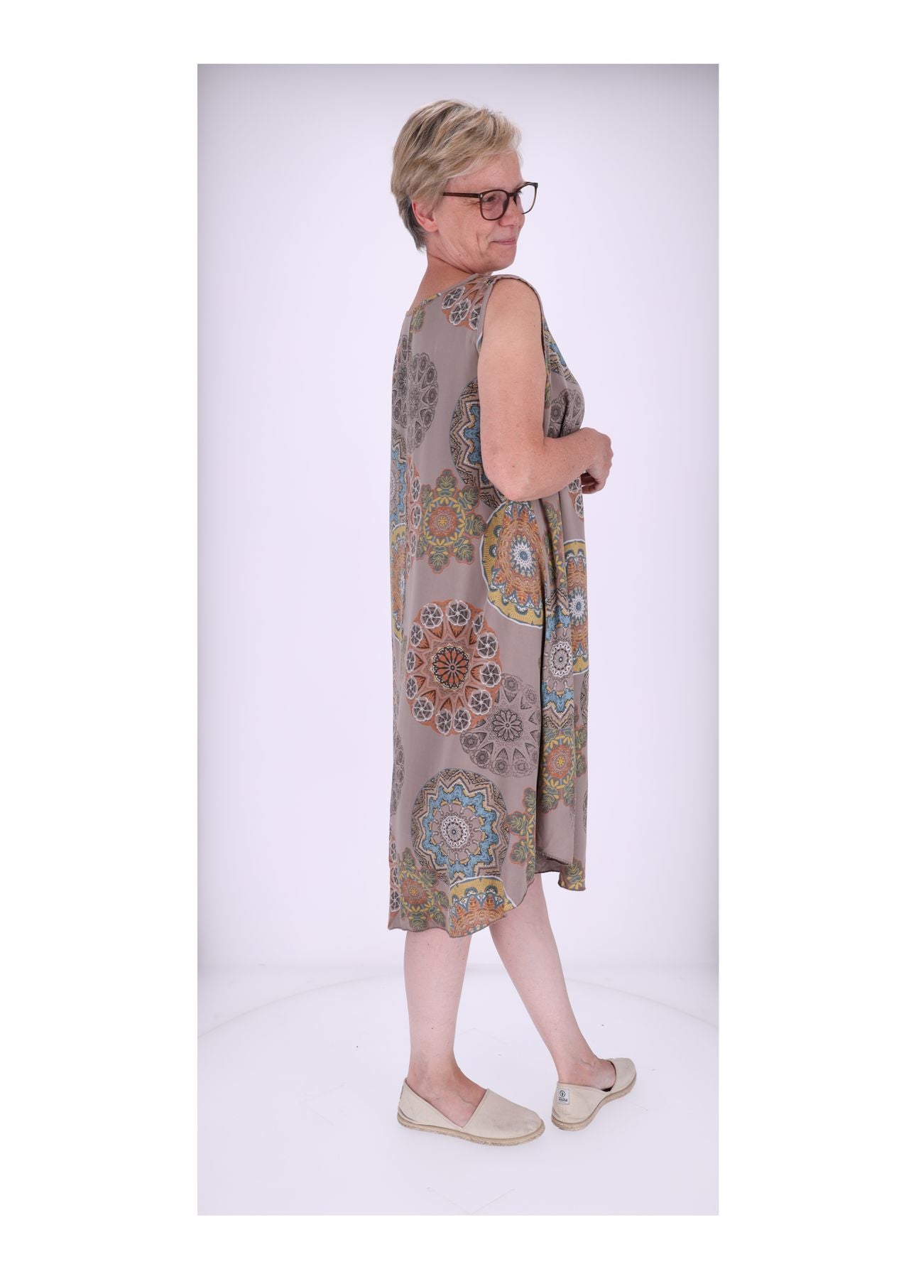 Trägerkleid AOP Kaleidoskop