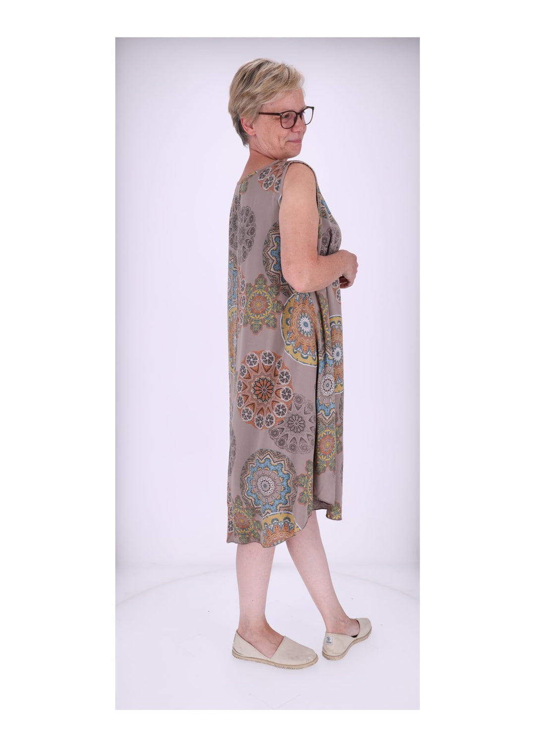 Trägerkleid AOP Kaleidoskop Fango