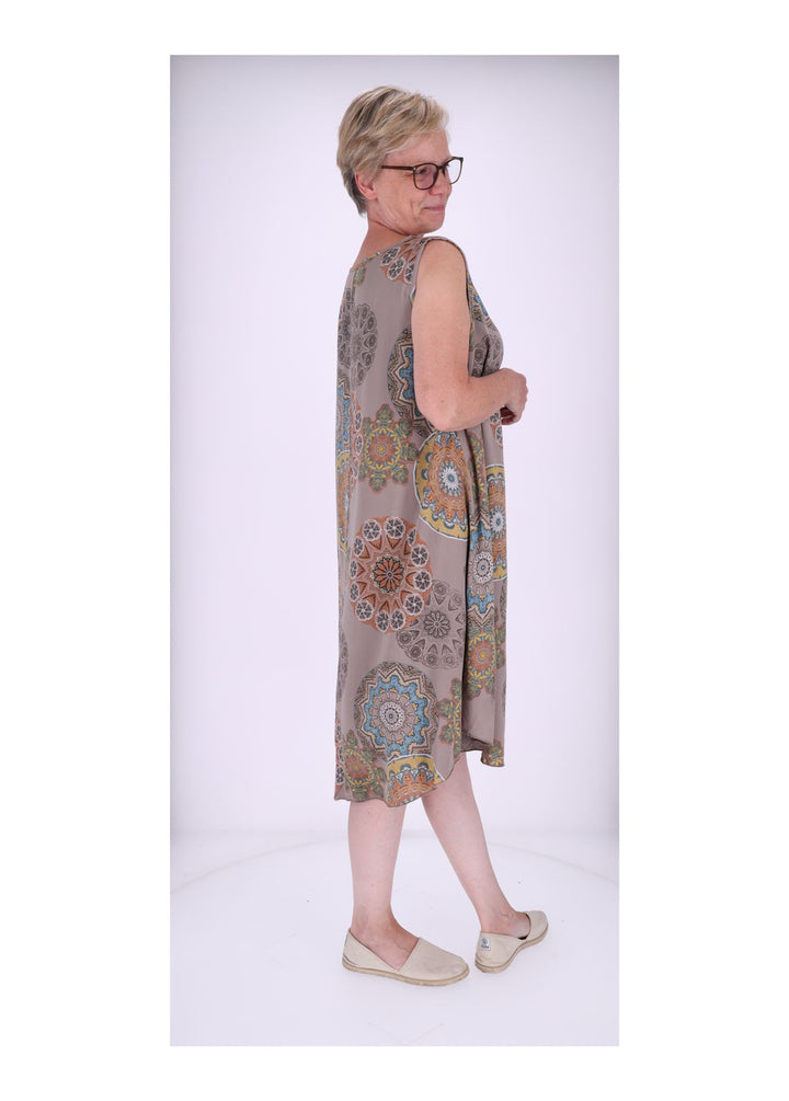Trägerkleid AOP Kaleidoskop Fango