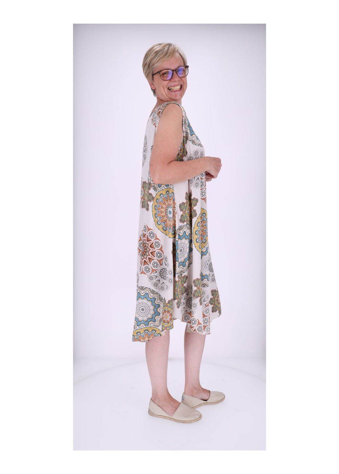 Trägerkleid AOP Kaleidoskop