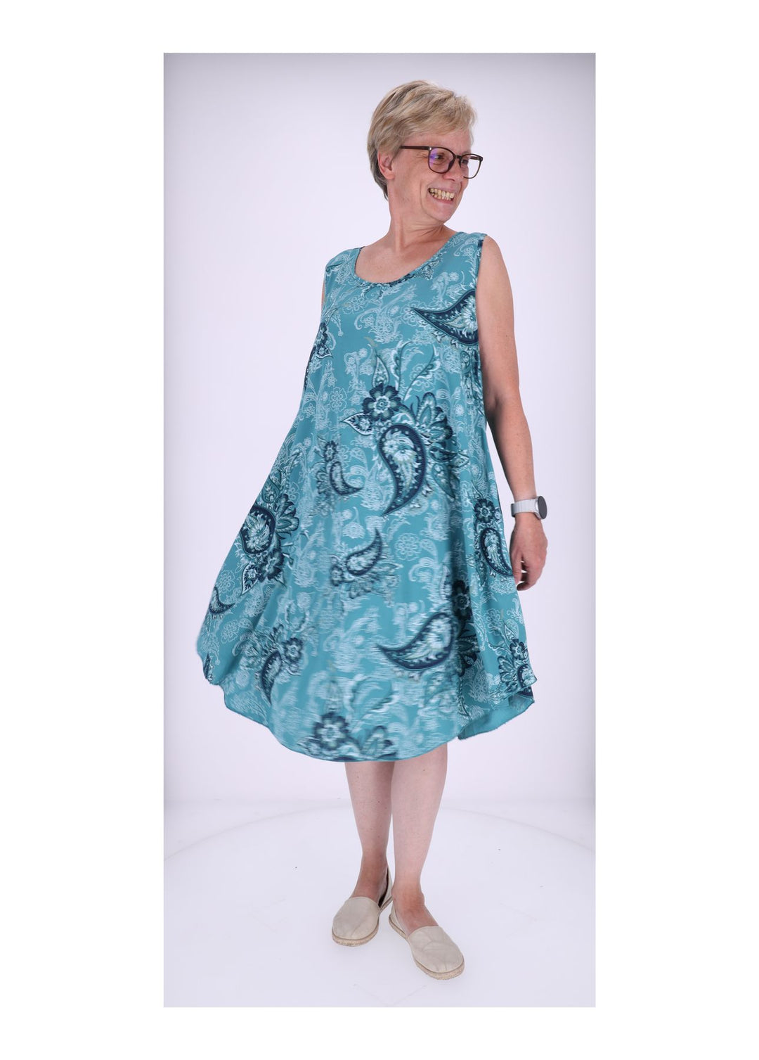 Trägerkleid AOP Paisseley