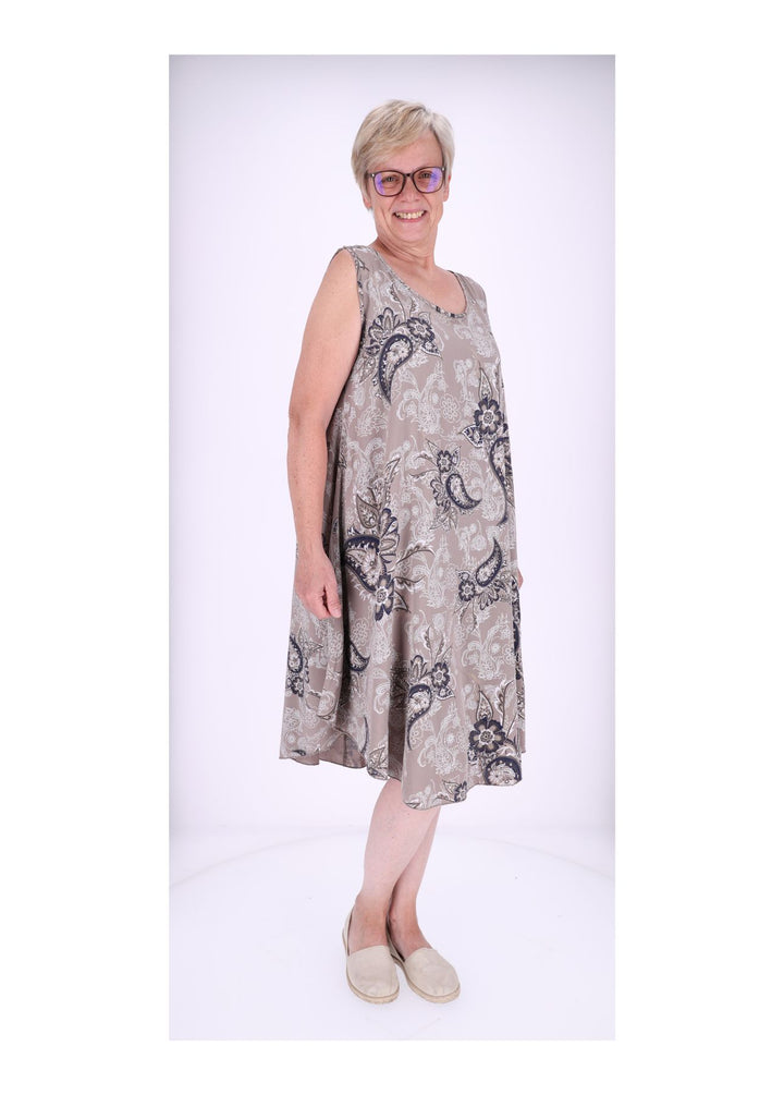 Trägerkleid AOP Paisseley