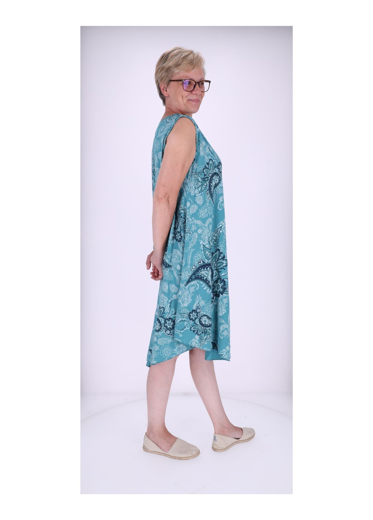 Trägerkleid AOP Paisseley