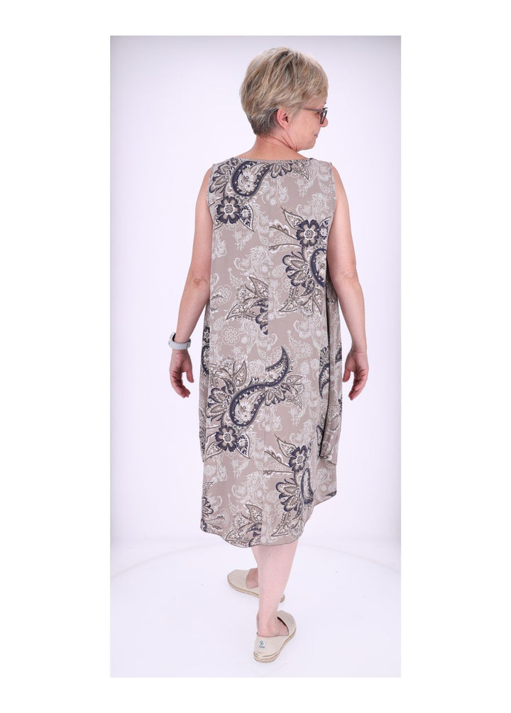 Trägerkleid AOP Paisseley