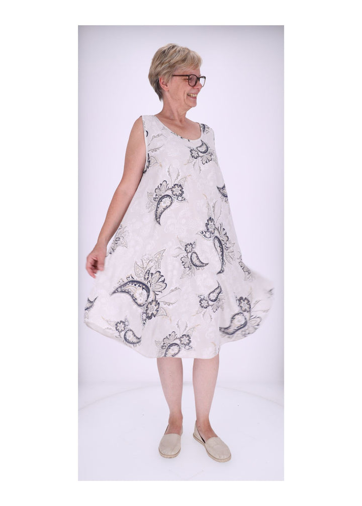 Trägerkleid AOP Paisseley