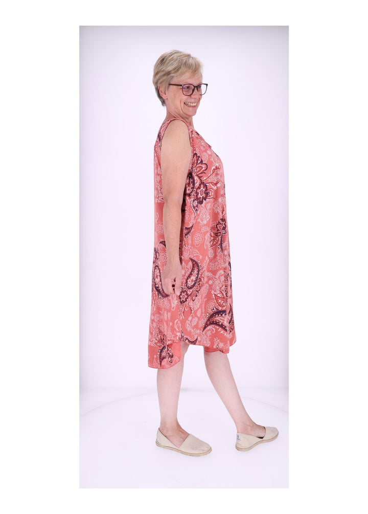 Trägerkleid AOP Paisseley