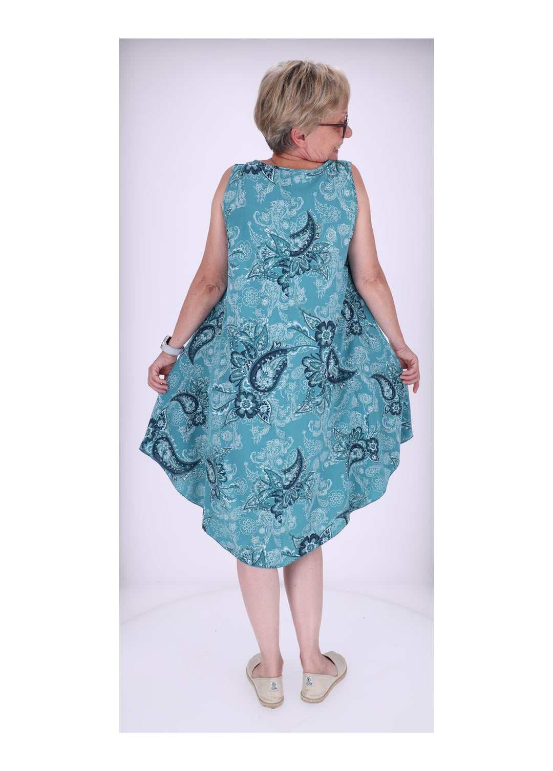 Trägerkleid AOP Paisseley