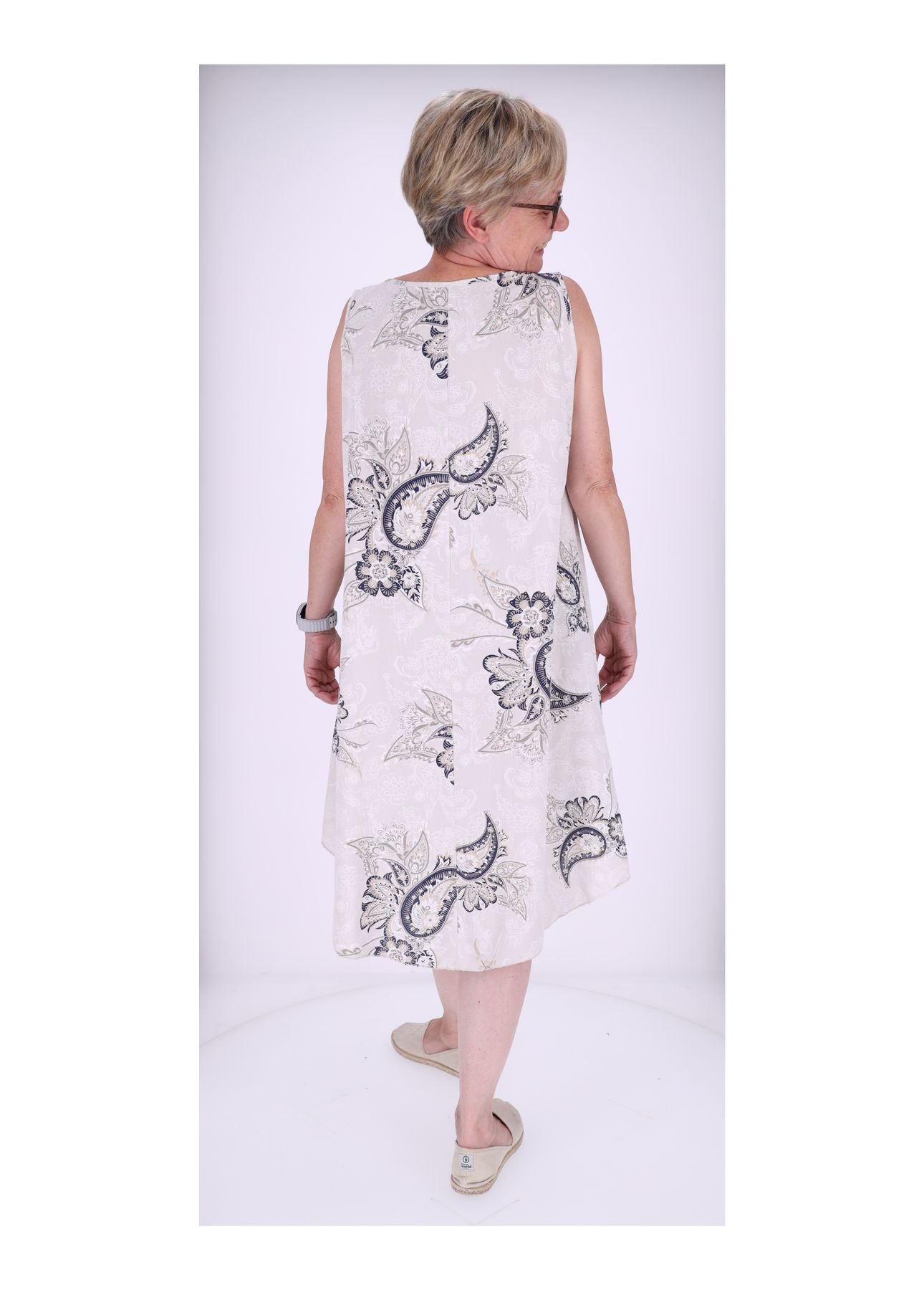 Trägerkleid AOP Paisseley