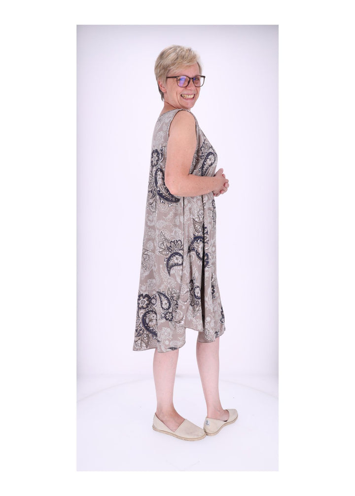 Trägerkleid AOP Paisseley