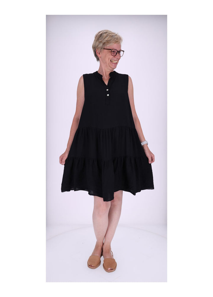 Stufenkleid V-Ausschnitt