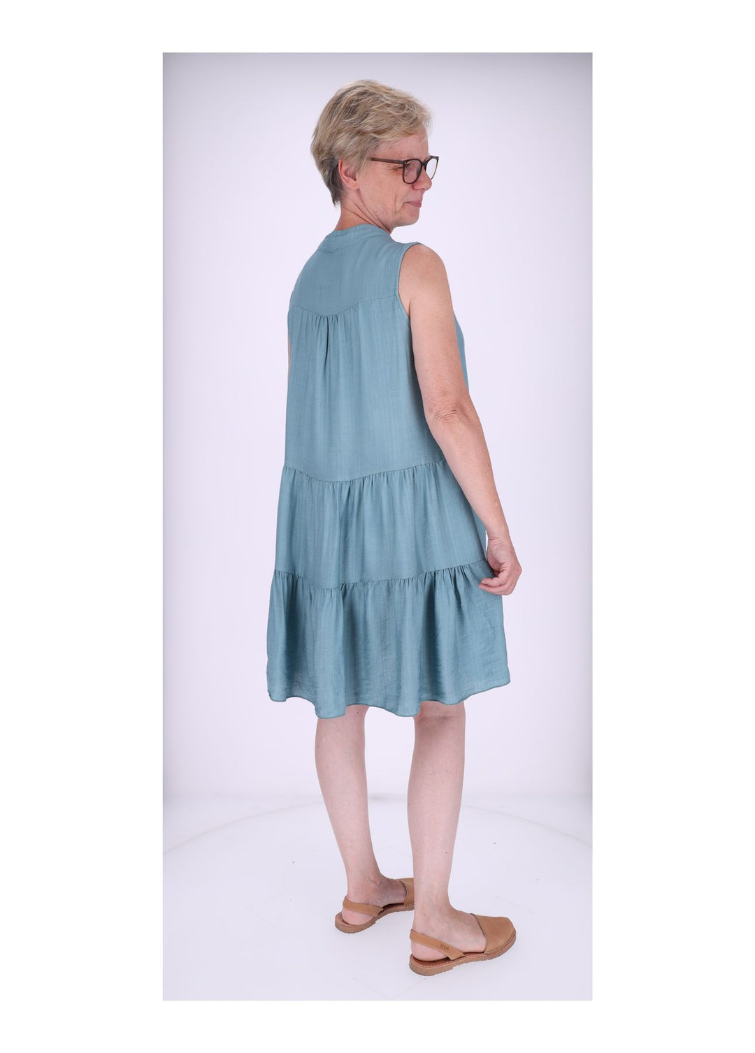 Stufenkleid V-Ausschnitt