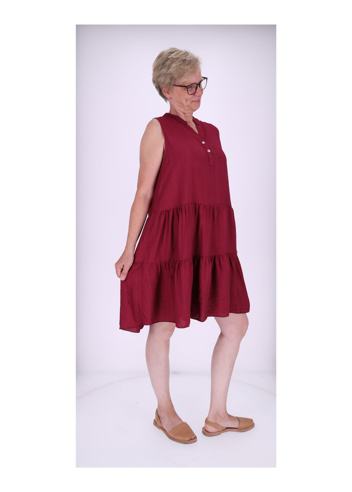 Stufenkleid V-Ausschnitt