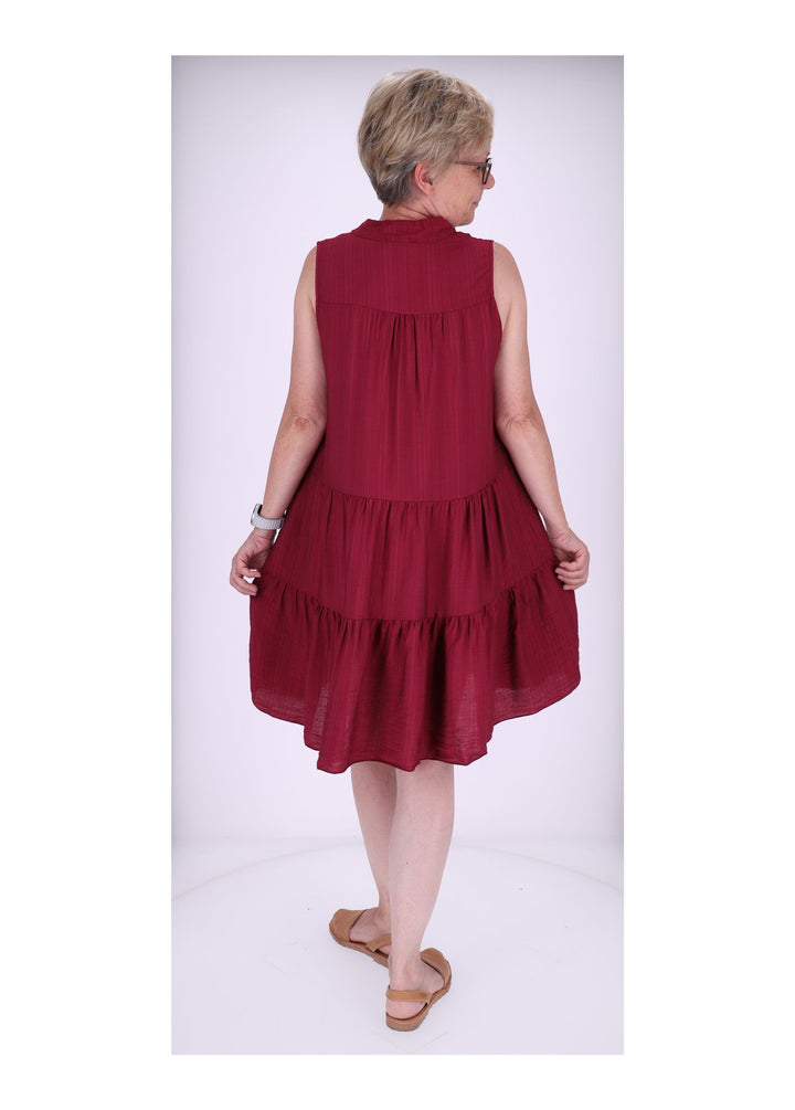 Stufenkleid V-Ausschnitt