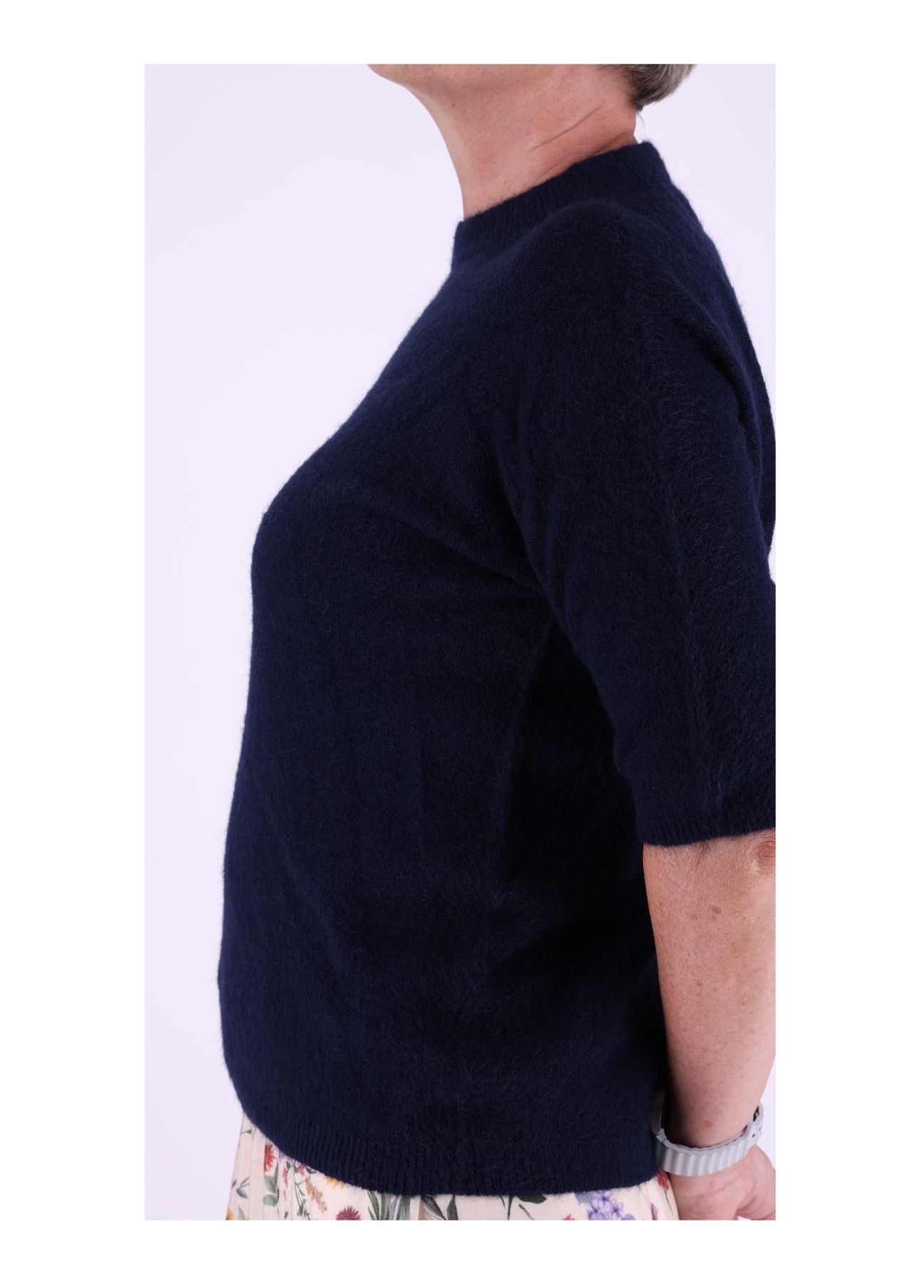 Strickpullover Damen kurzarm ohne Naht