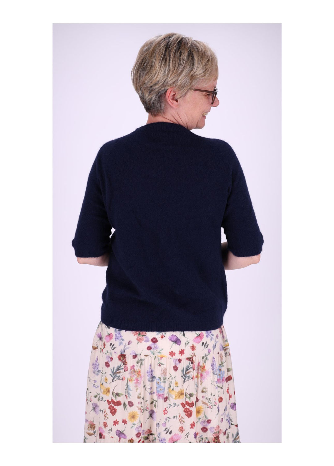 Strickpullover Damen kurzarm ohne Naht