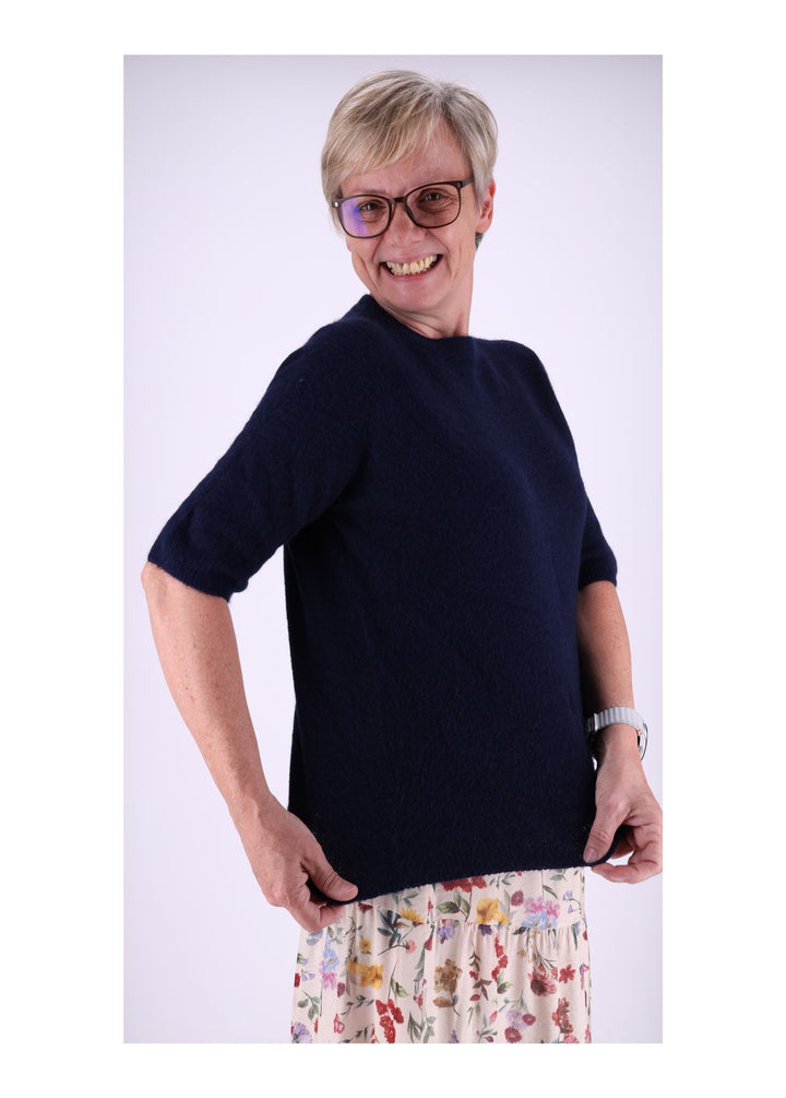 Strickpullover Damen kurzarm ohne Naht