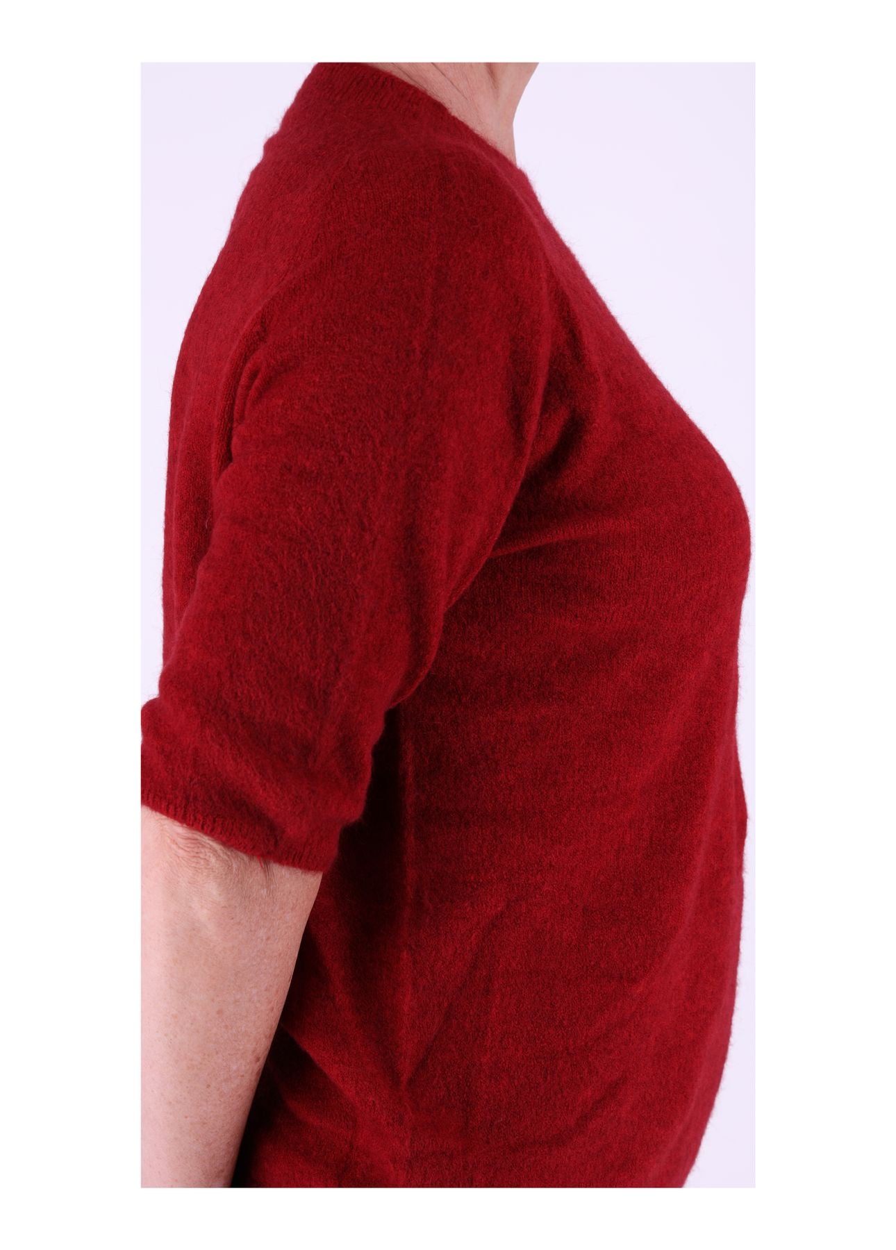 Strickpullover Damen kurzarm ohne Naht