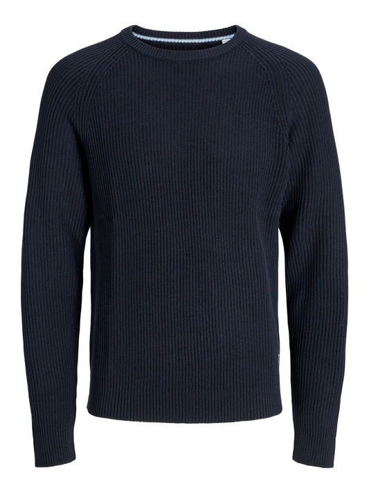 Herren JJPANNEL KNIT CREW NECK AW25