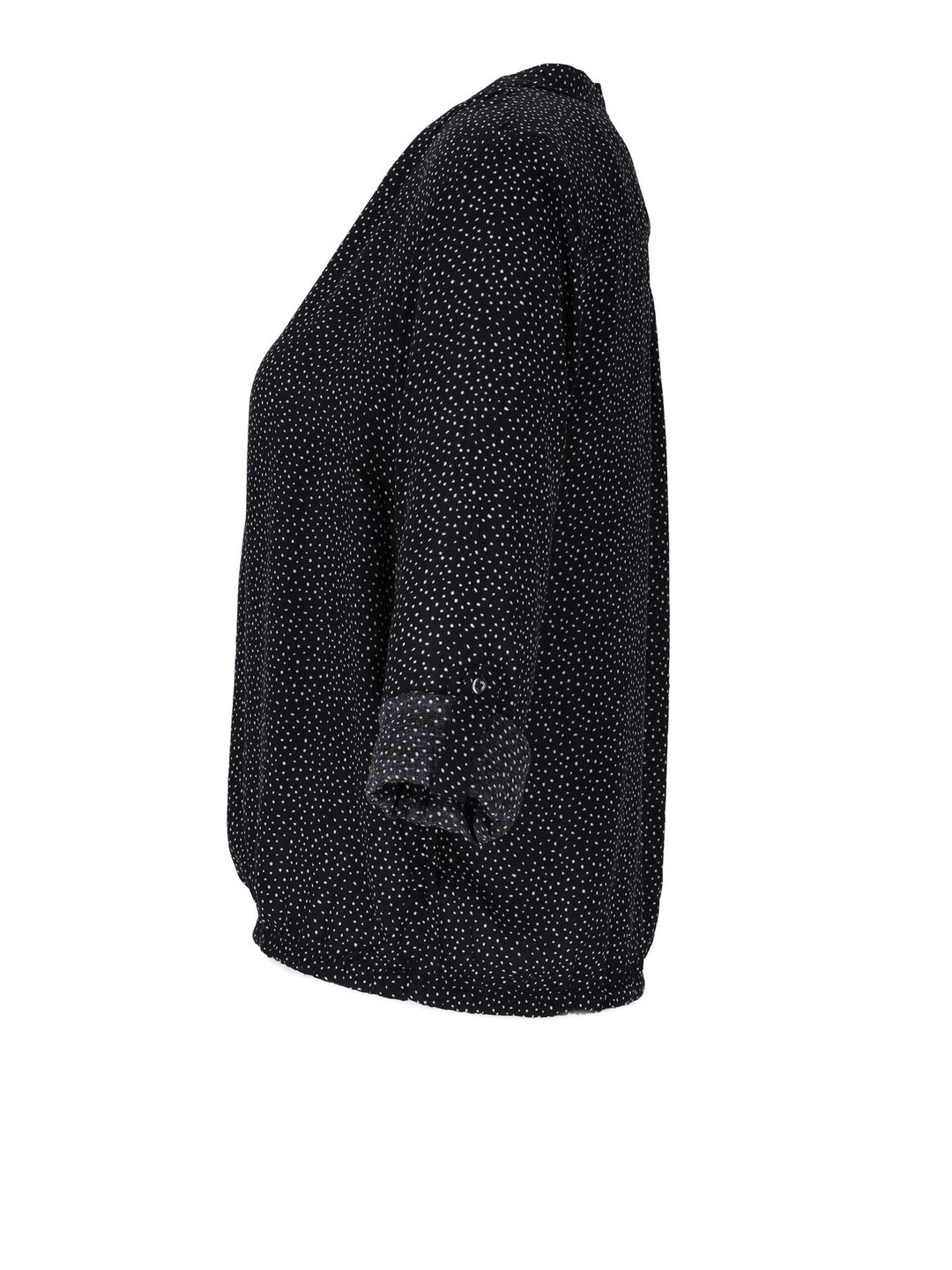 Bluse Damen Gummizug AOP Punkte