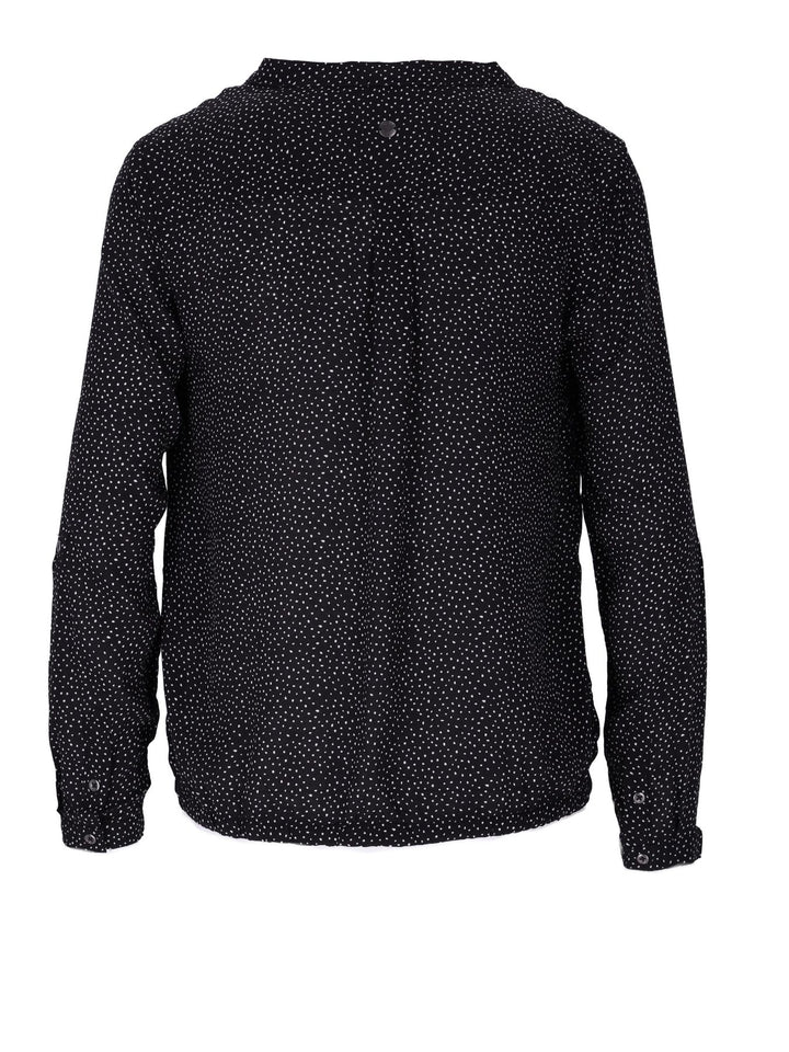 Bluse Damen Gummizug AOP Punkte