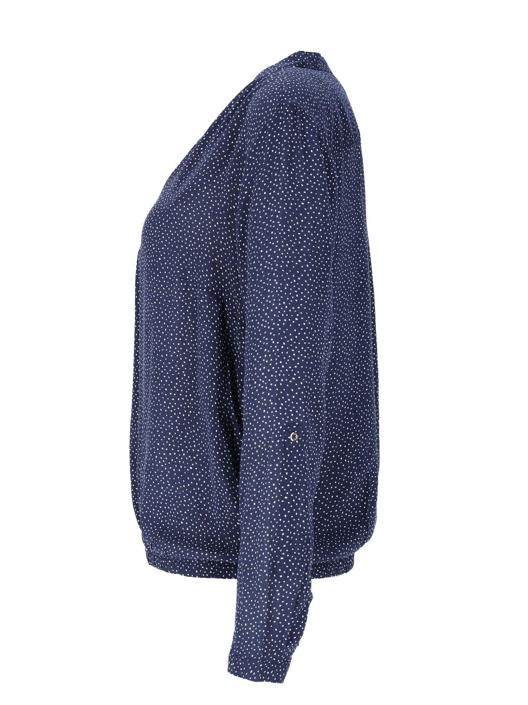 Bluse Damen Gummizug AOP Punkte