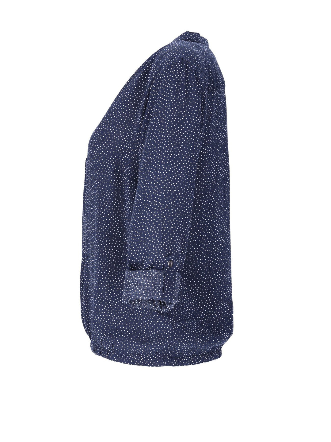 Bluse Damen Gummizug AOP Punkte