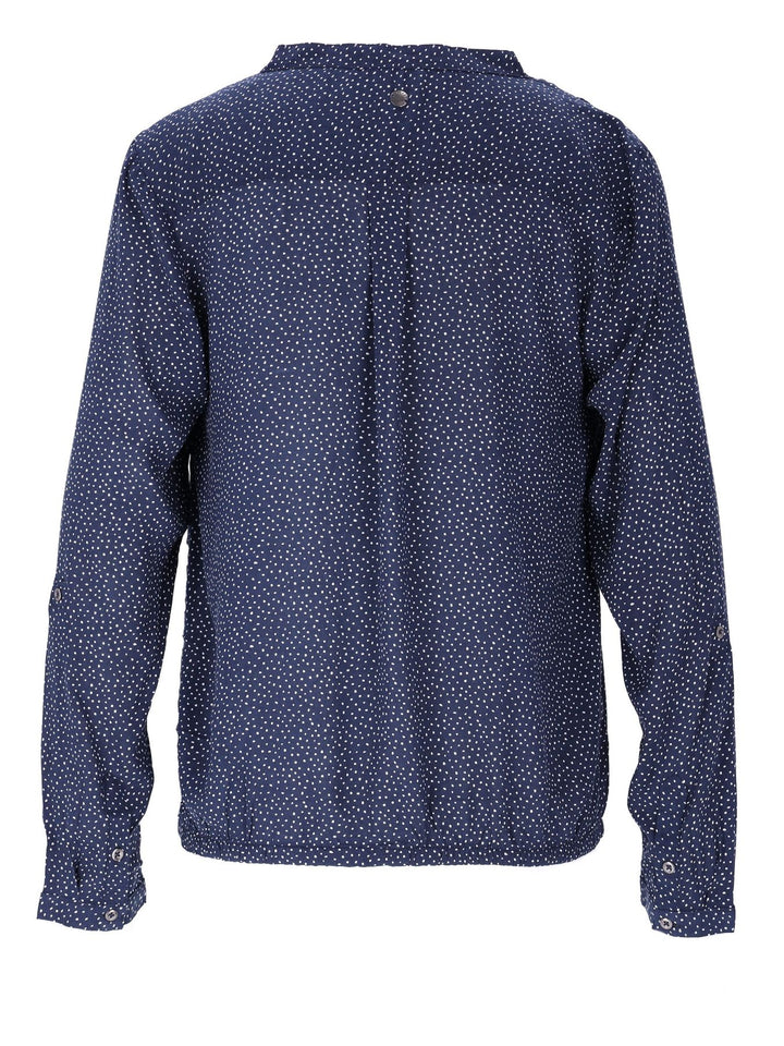 Bluse Damen Gummizug AOP Punkte