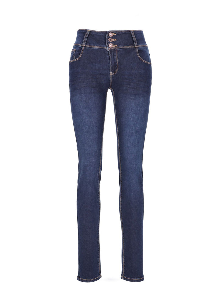 High Waist Jeans, 3 Buttons