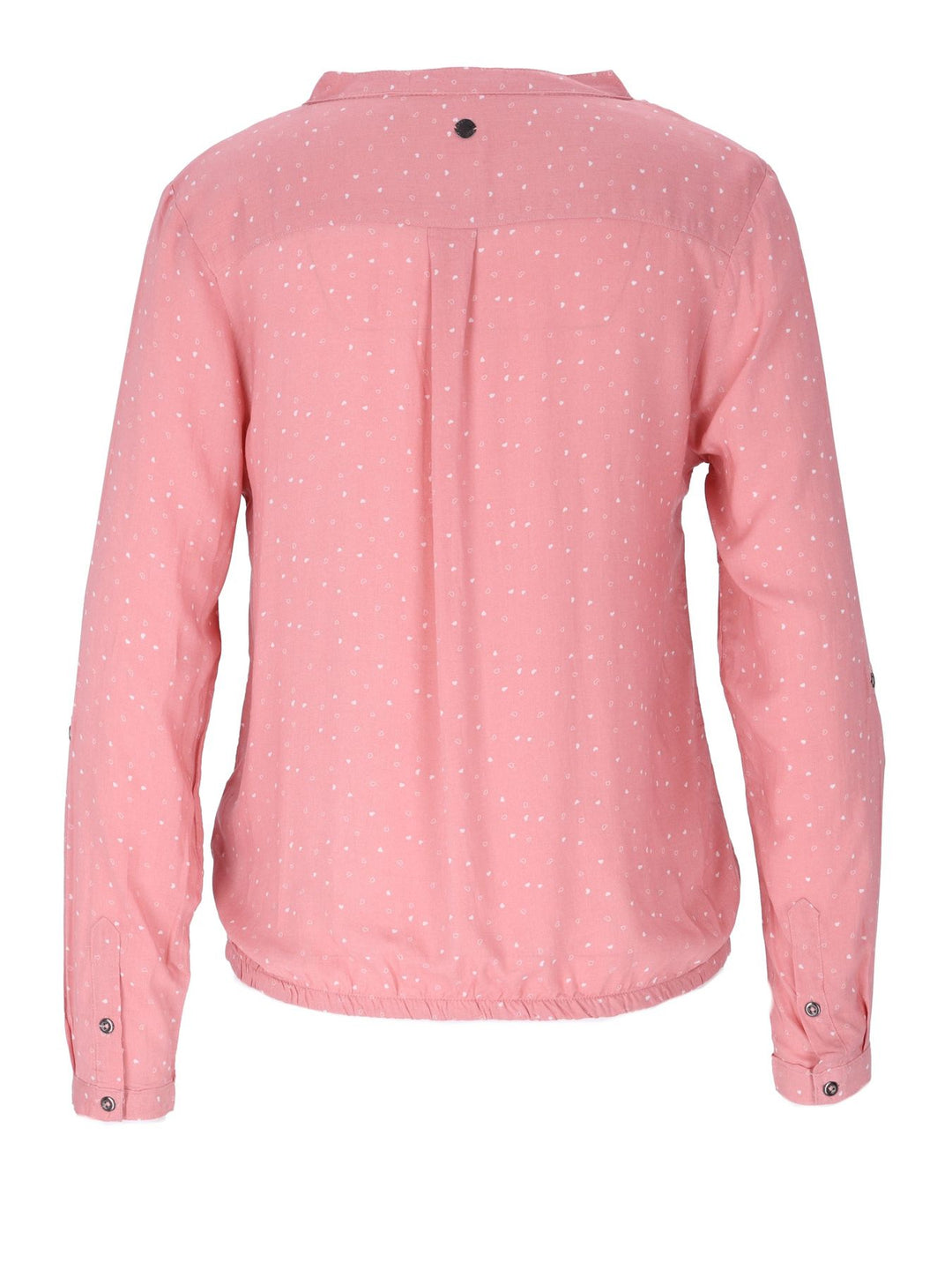 Bluse Damen Gummizug AOP Herzen