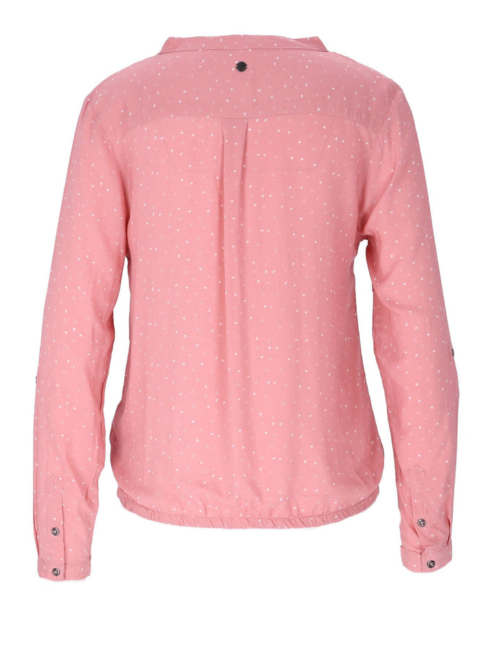 Bluse Damen Gummizug AOP Herzen