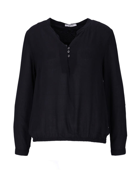 Bluse Damen Gummizug AOP Punkte