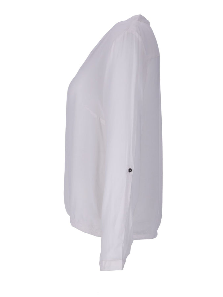 Bluse Damen Gummizug Uni