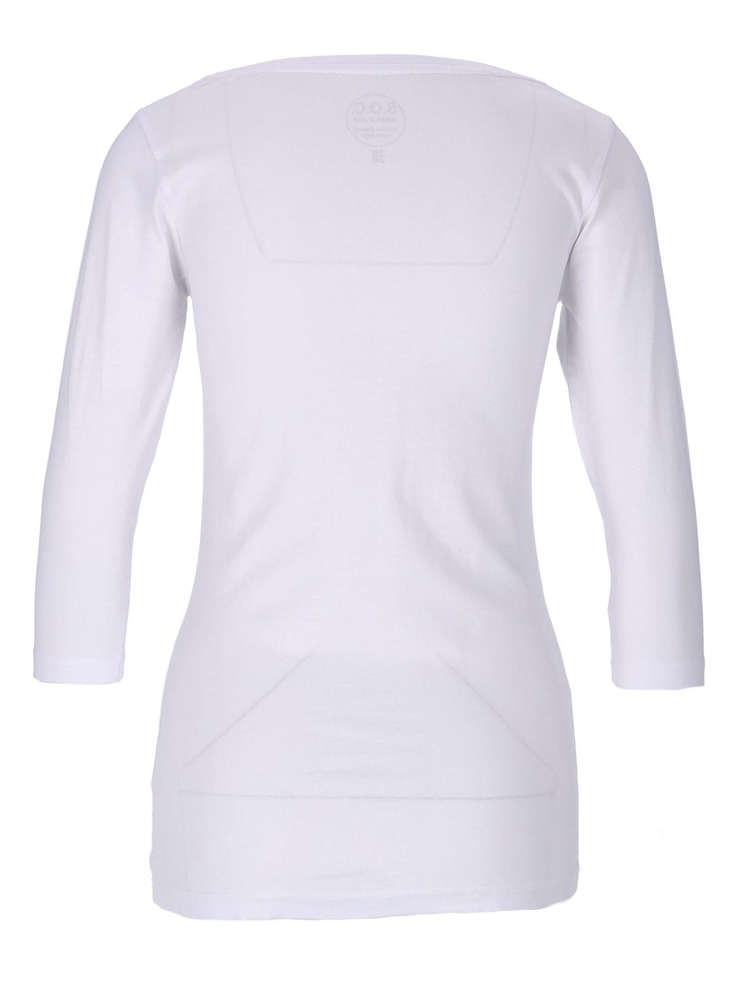 Shirt 3/4 Arm Baumwolle Weiß