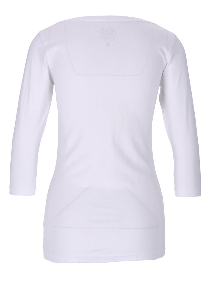 Shirt 3/4 Arm Baumwolle Weiß