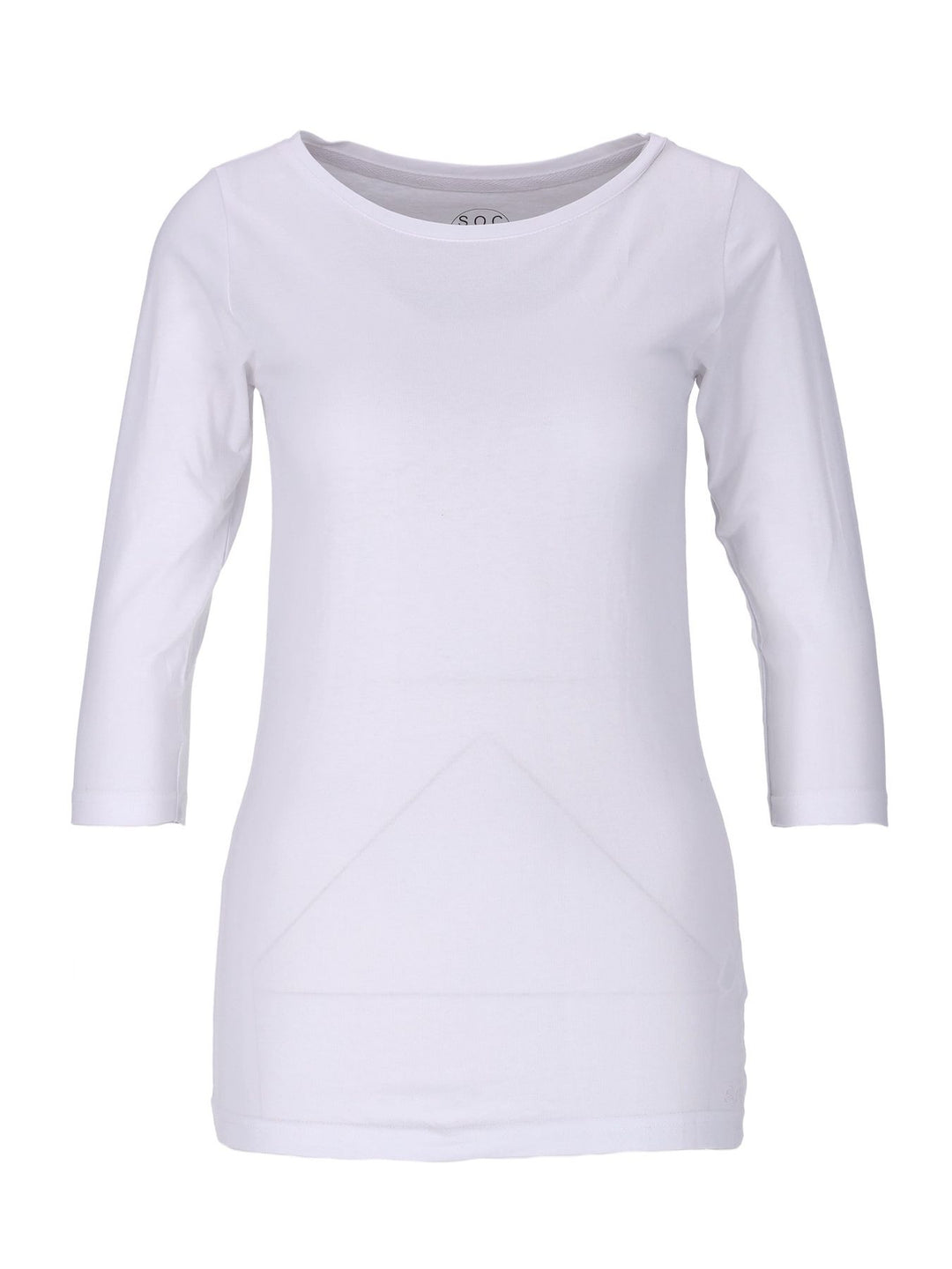 Shirt 3/4 Arm Baumwolle Weiß