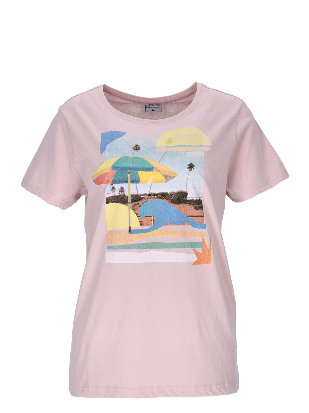 Damen T-Shirt mit sommerlichem Frontprint