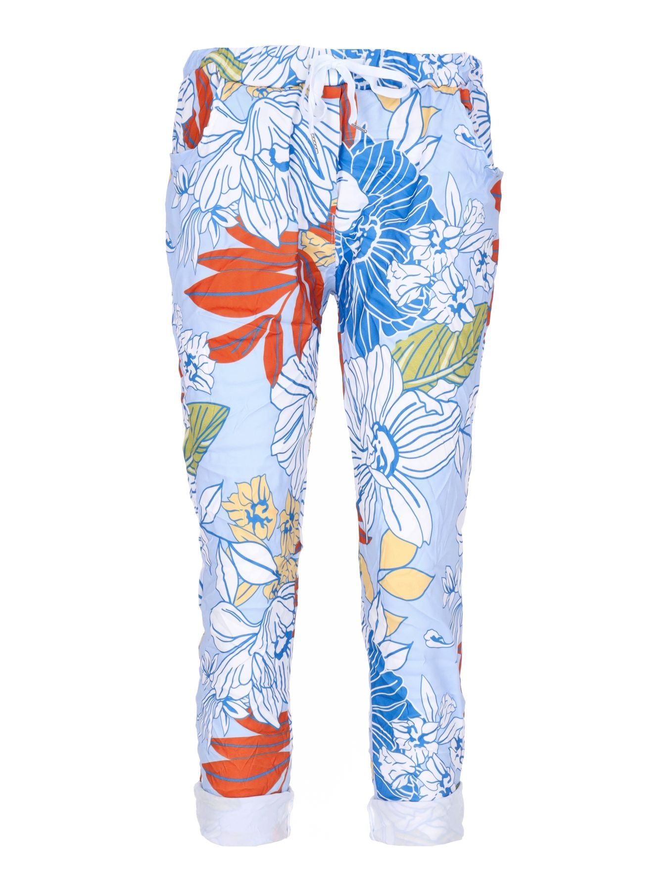 Da. Hose Joggingstyle Flower