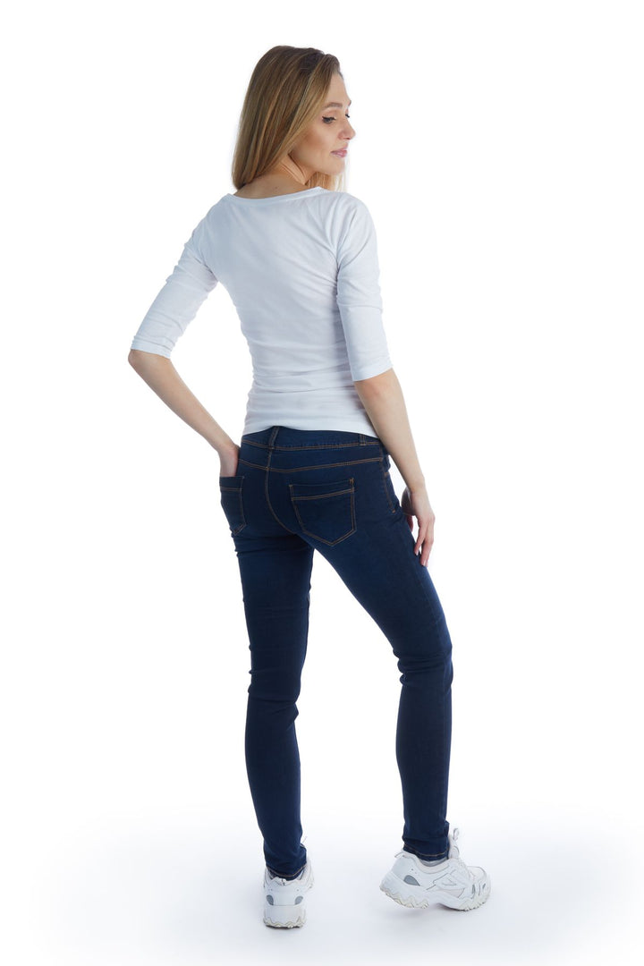 High Waist Jeans, 3 Buttons