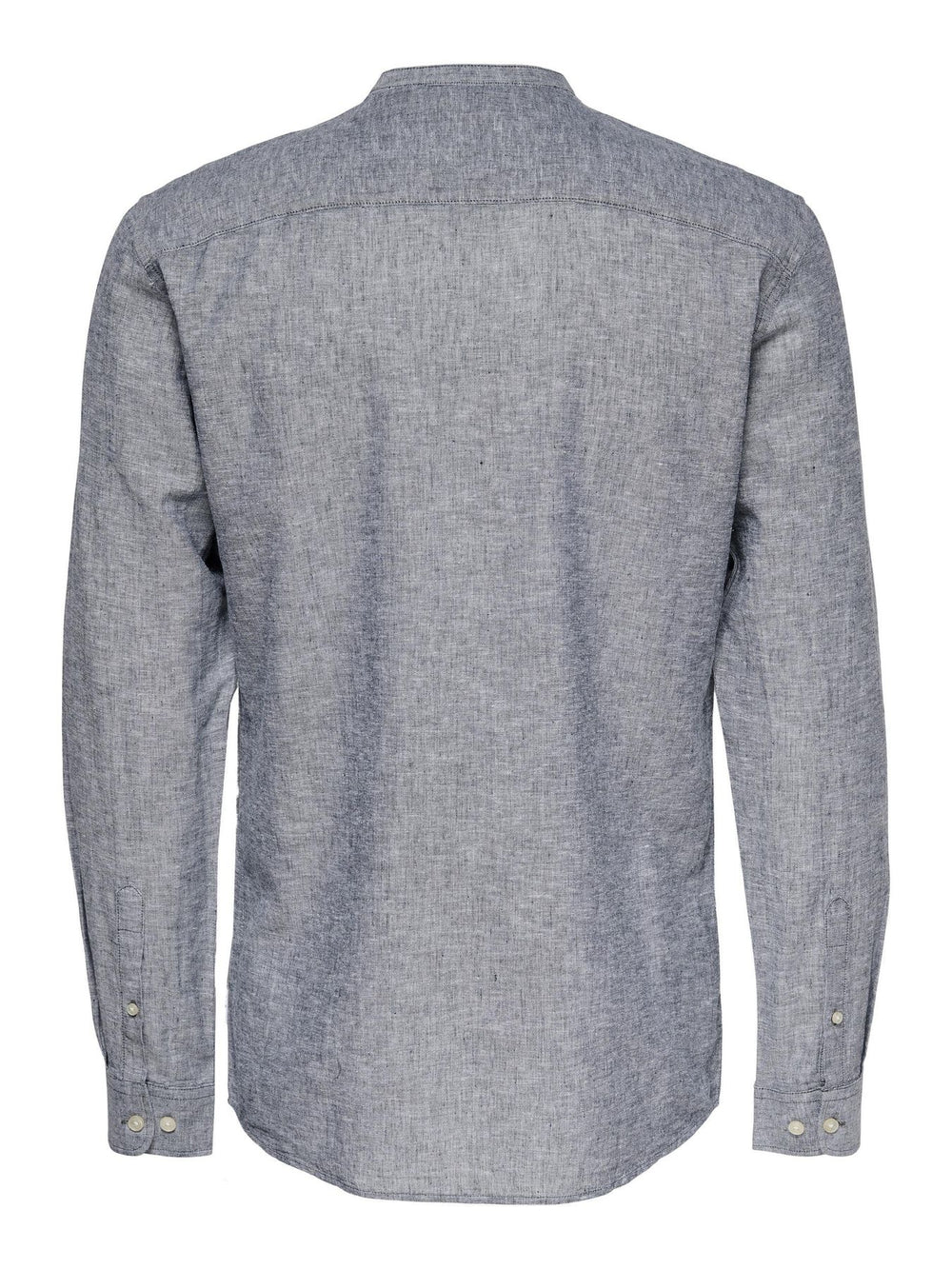 Herren Slim Fit Hemd mit Mandarin-Kragen
