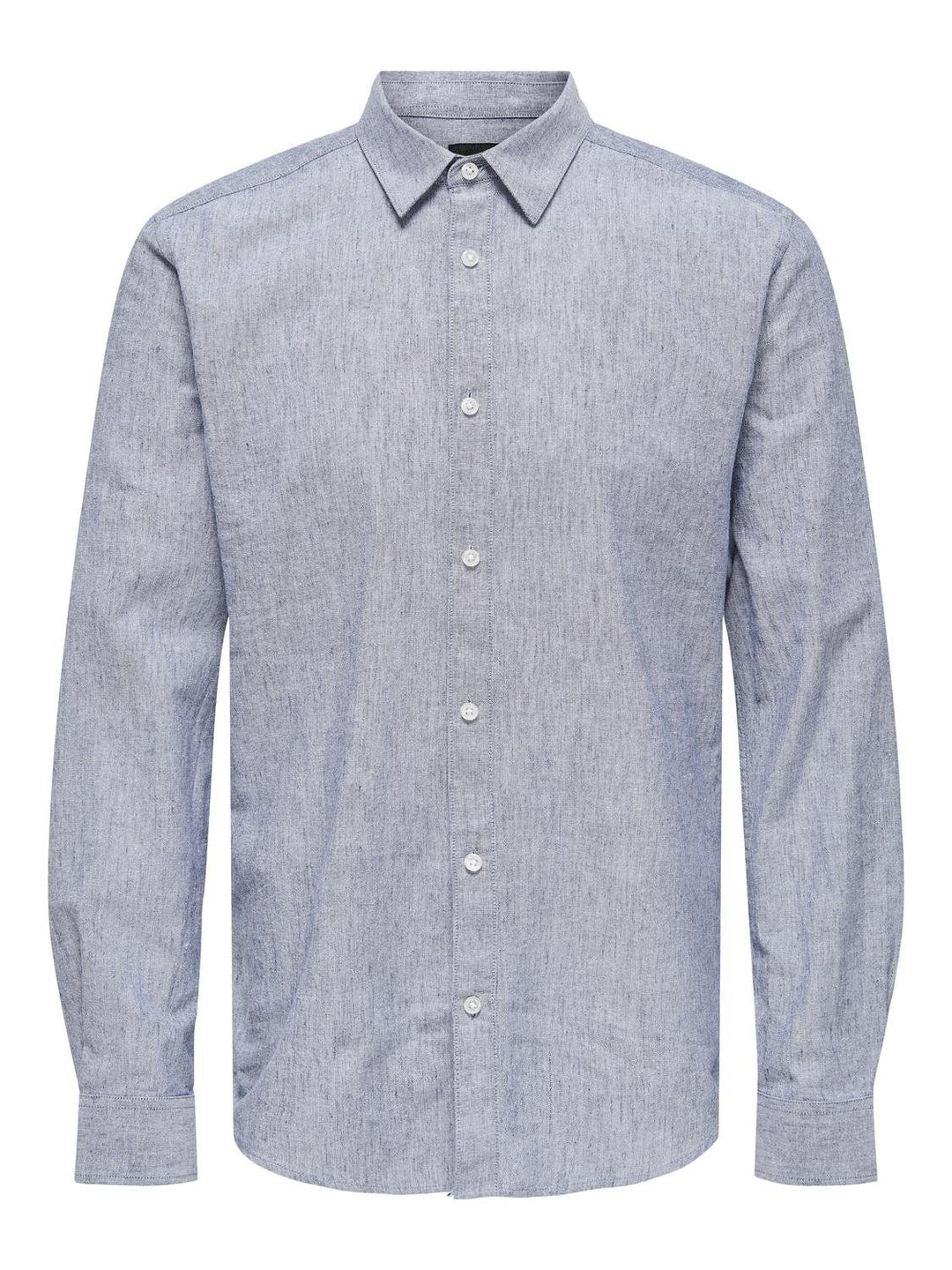 Sanft blaues Herren Slim Fit Hemd