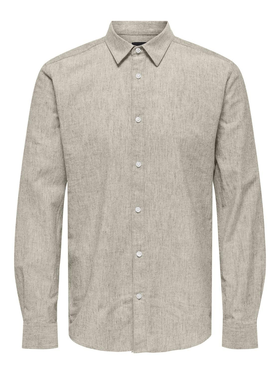Beiges Herren Slim Fit Hemd
