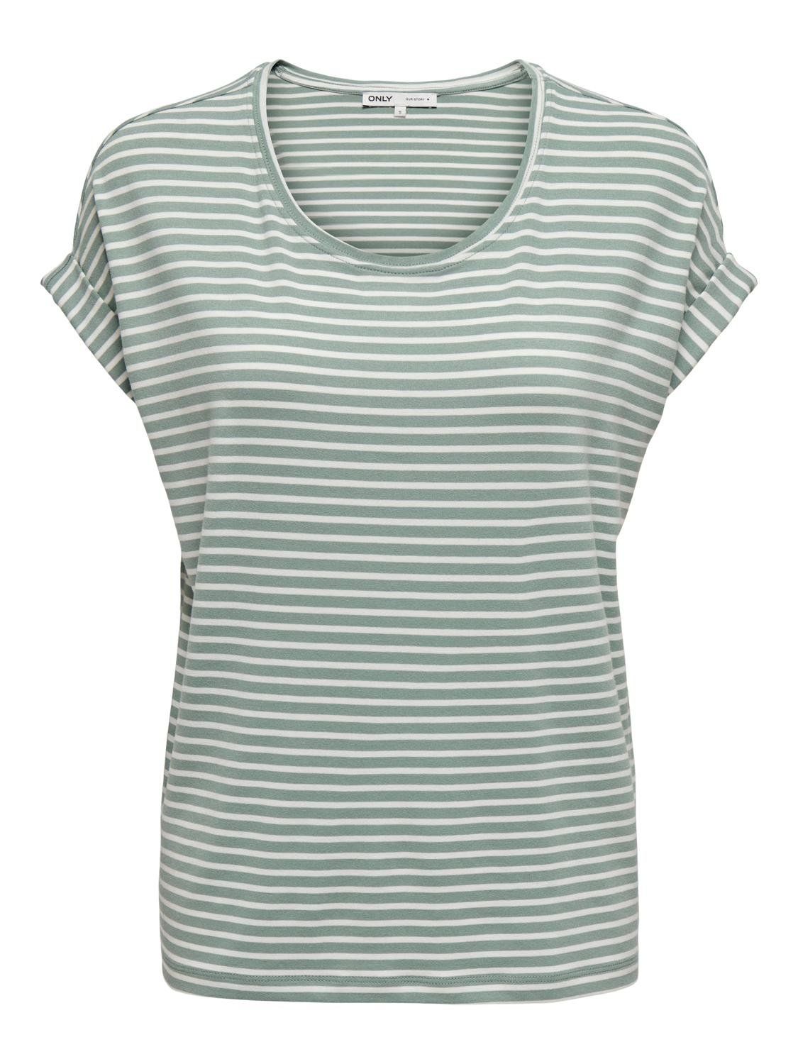 Damen ONLMOSTER STRIPE O-NECK TOP