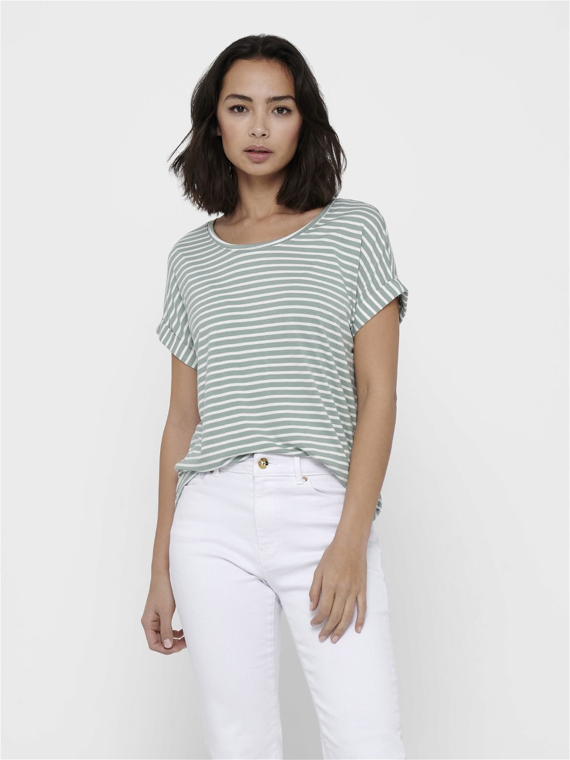 Damen ONLMOSTER STRIPE O-NECK TOP