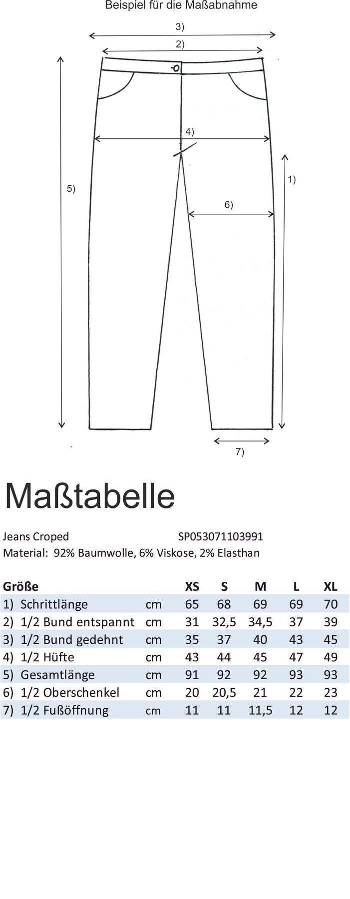 Jeans croped