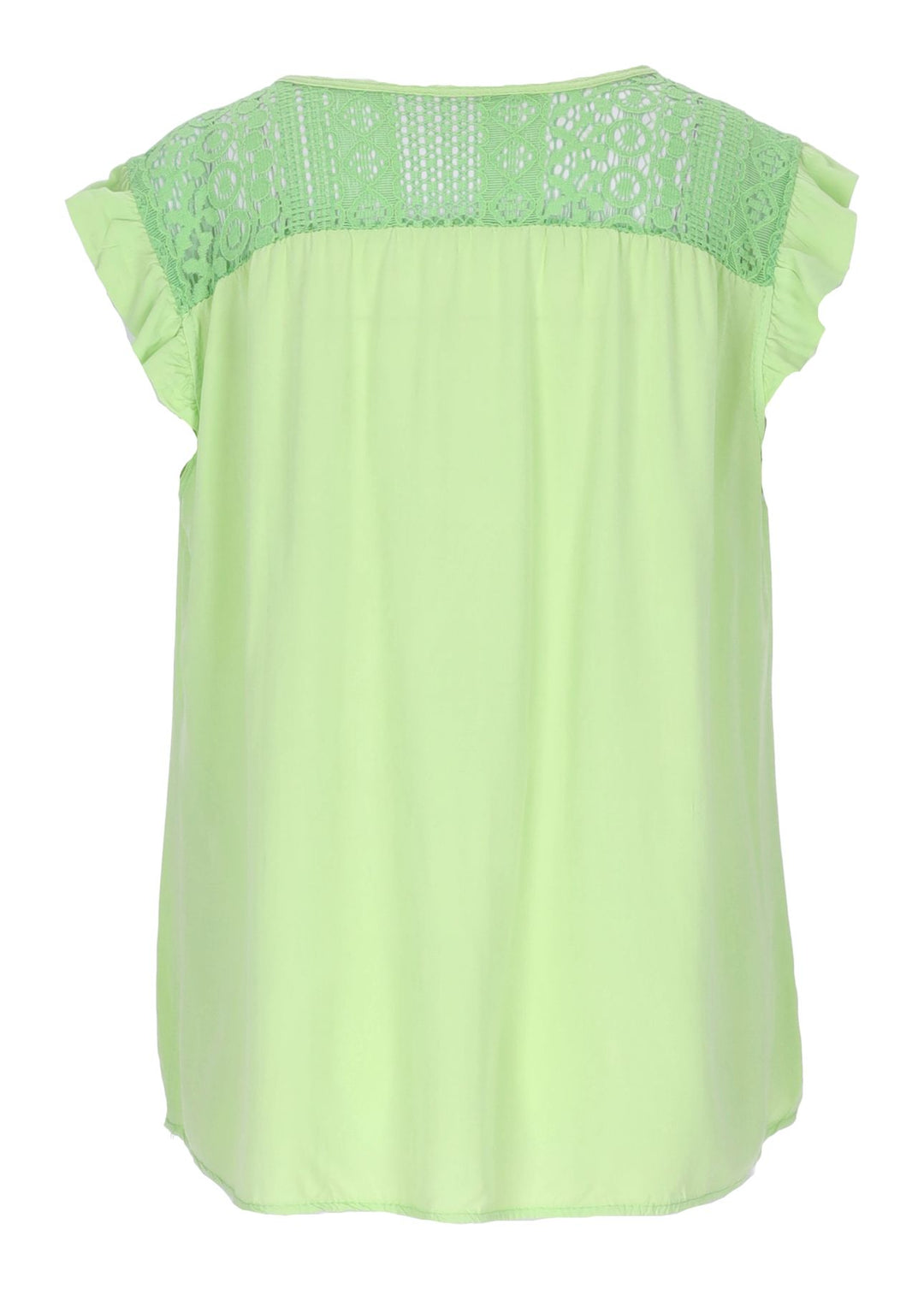 Splash of Color Damen Top Spitzeneinsatz