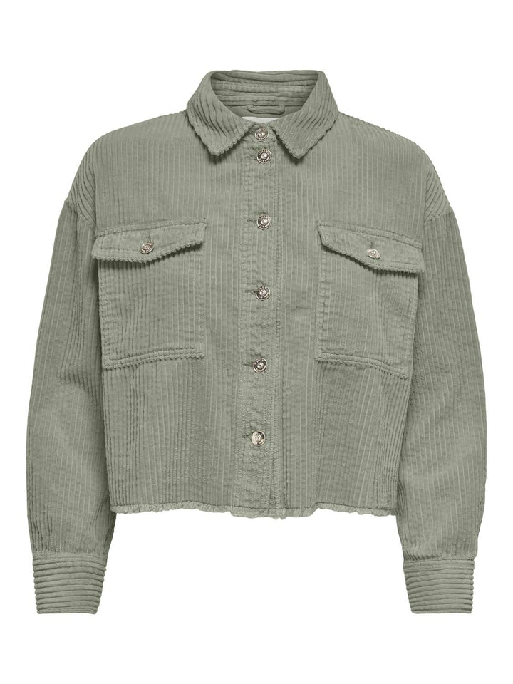 Damen Kurzjacke Breitcord Seagrass