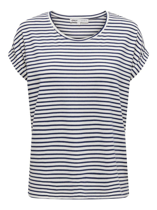 Damen ONLMOSTER STRIPE O-NECK TOP